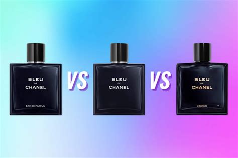 bleu de chanel edt vs parfum|bleu de chanel comparison.